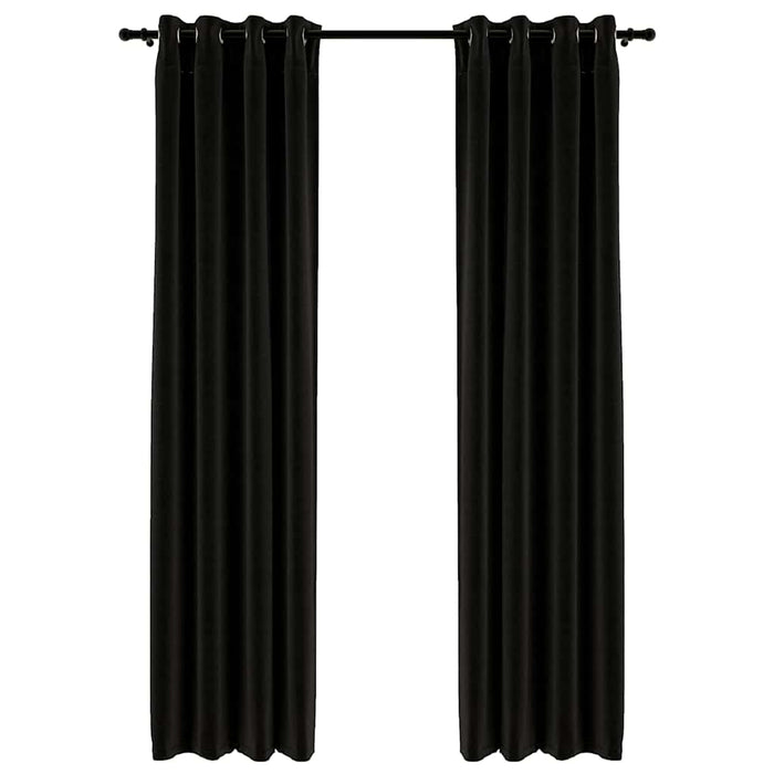 Tende Oscuranti Effetto Lino 2 pz 140x225 cm Antracite cod mxl 71898