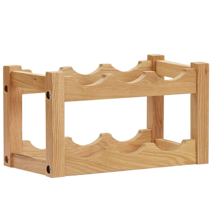 Cantinetta per 6 Bottiglie 37x21x21 cm Legno Massello di Rovere cod mxl 48186