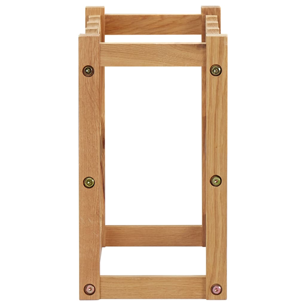 Cantinetta per 12 Bottiglie 47x21x36 cm in Legno Massello di Rovere cod mxl 48637