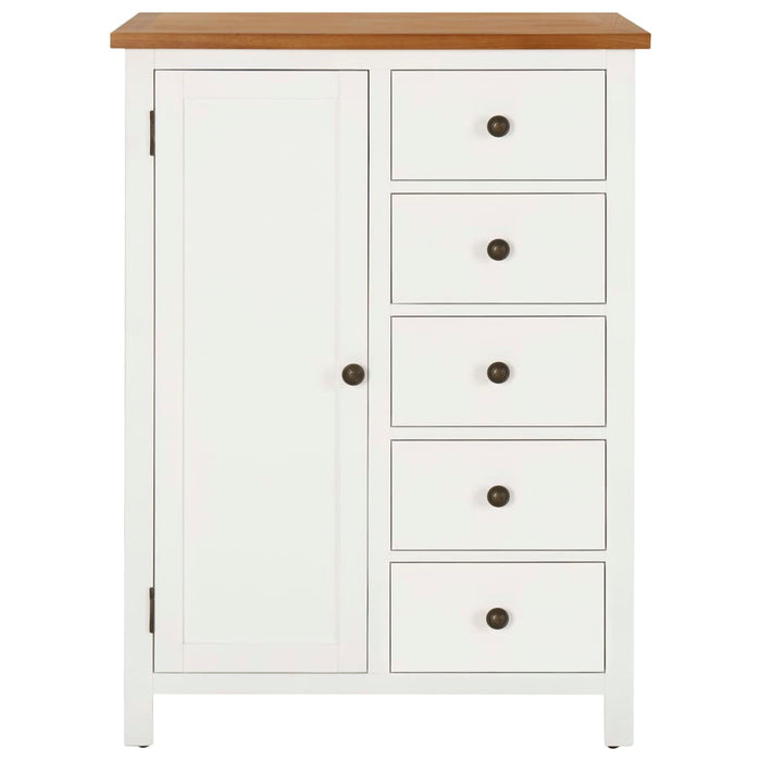 Guardaroba 76x52x105 cm in Legno Massello di Rovere 289209