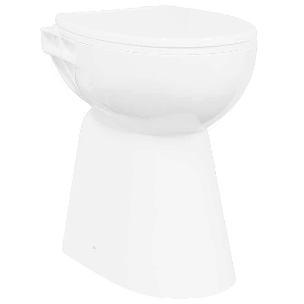 WC Sospeso con Design Senza Bordi 7 cm Altezza elevata Ceramica
