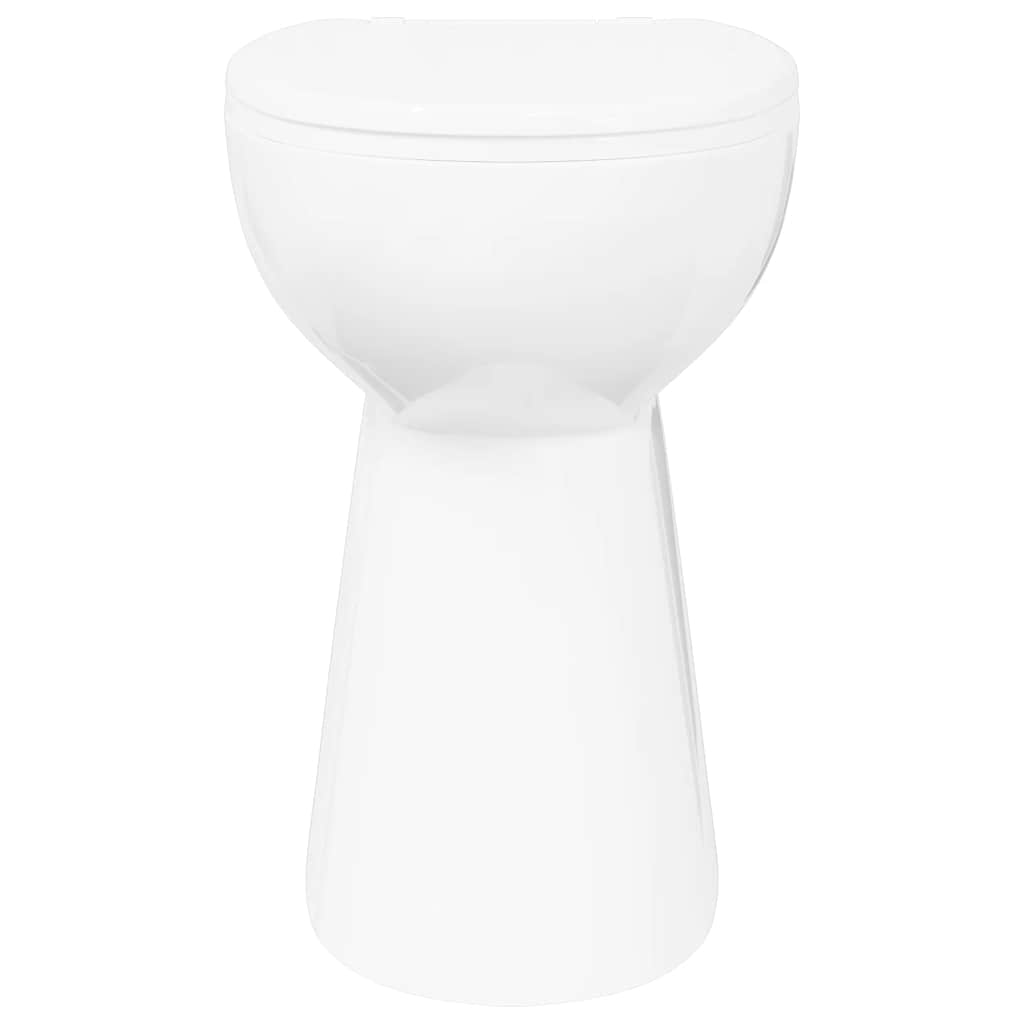 WC Sospeso con Design Senza Bordi 7 cm Altezza elevata Ceramica