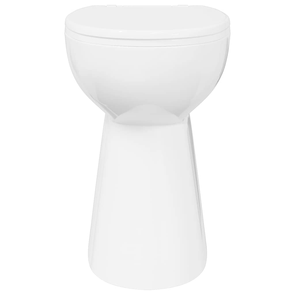 WC Senza Brida 7 cm Altezza Extra Chiusura Rallentata Ceramica Bianca 145779
