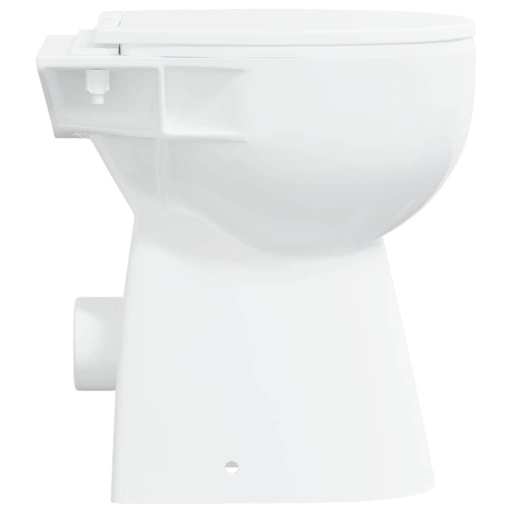 WC Senza Brida 7 cm Altezza Extra Chiusura Rallentata Ceramica Bianca 145779