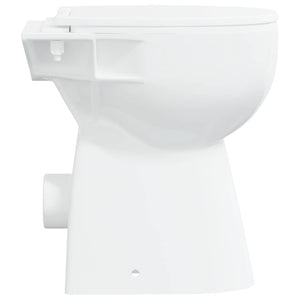 WC Senza Brida 7 cm Altezza Extra Chiusura Rallentata Ceramica Bianca 145779