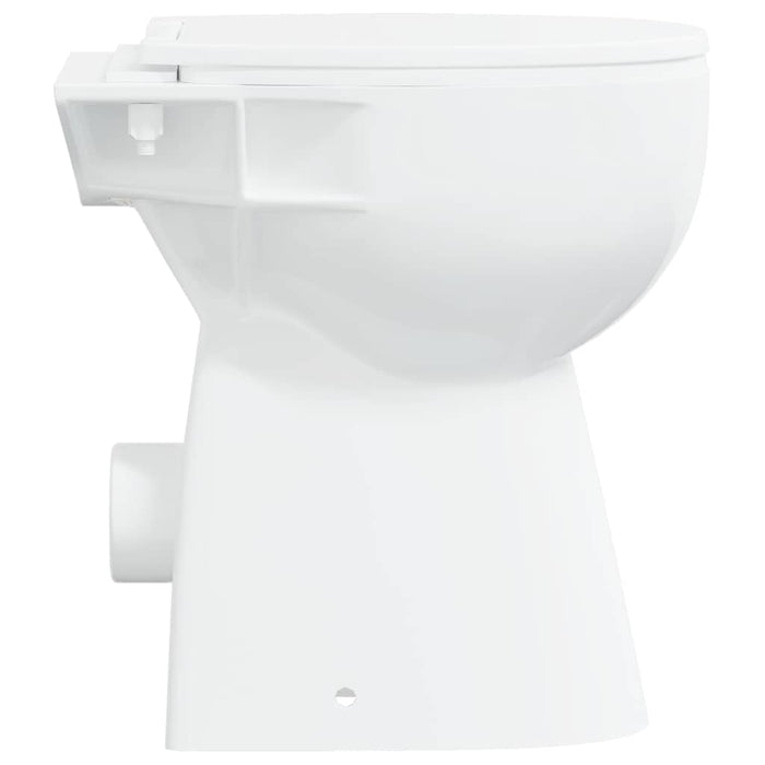 WC Senza Brida 7 cm Altezza Extra Chiusura Rallentata Ceramica Bianca 145779