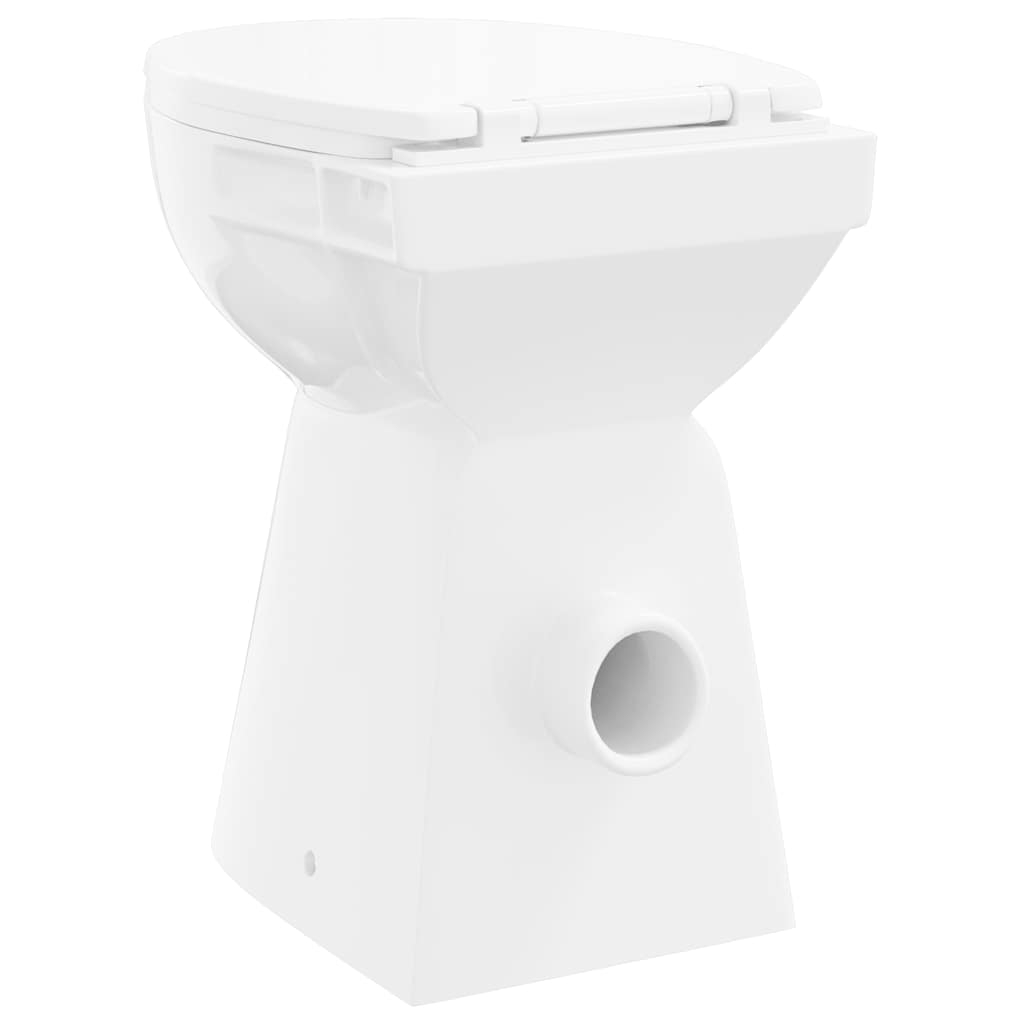 WC Sospeso con Design Senza Bordi 7 cm Altezza elevata Ceramica