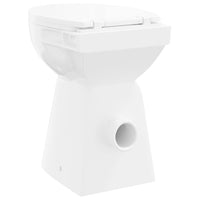 WC Sospeso con Design Senza Bordi 7 cm Altezza elevata Ceramica