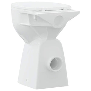 WC Senza Brida 7 cm Altezza Extra Chiusura Rallentata Ceramica Bianca 145779