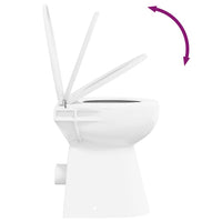 WC Sospeso con Design Senza Bordi 7 cm Altezza elevata Ceramica