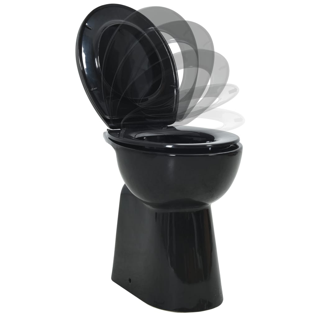 Wc alto senza brida con chiusura ammortizzata vaso copriwater bagno interno casa 7 cm ceramica nero 02_0003565