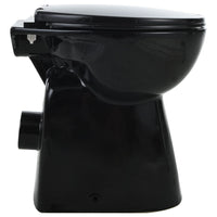 Wc alto senza brida con chiusura ammortizzata vaso copriwater bagno interno casa 7 cm ceramica nero 02_0003565