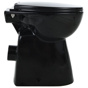 Wc alto senza brida con chiusura ammortizzata vaso copriwater bagno interno casa 7 cm ceramica nero 02_0003565