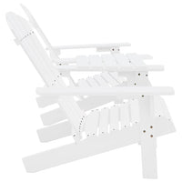 Sedie da Giardino Adirondack con Tavolino Legno Abete Bianco cod mxl 23026