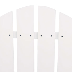 Sedie da Giardino Adirondack con Tavolino in Legno Abete Bianco 310067