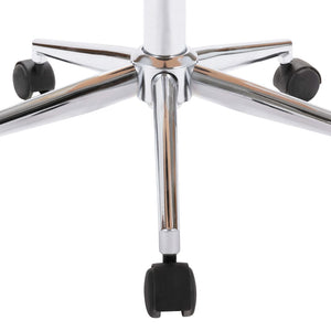 Sedia poltrona girevole ufficio computer studio legno curvato e similpelle crema 02_0024094