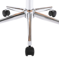 Sedia da Ufficio Girevole Nera in Legno Piegato e Similpelle 3054833