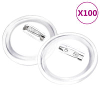 Bottoni per Badge con Spilla 100 Set in Acrilico 58 mm 30160