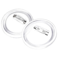 Bottoni per Badge con Spilla 100 Set in Acrilico 44 mm 30161