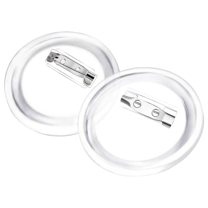 Bottoni per Badge con Spilla 100 Set in Acrilico 44 mm 30161