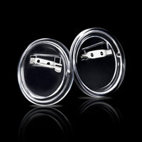 Bottoni per Badge con Spilla 100 Set in Acrilico 44 mm 30161