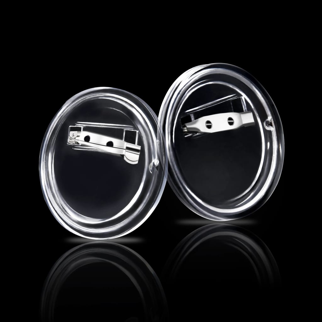 Bottoni per Badge con Spilla 100 Set in Acrilico 44 mm 30161