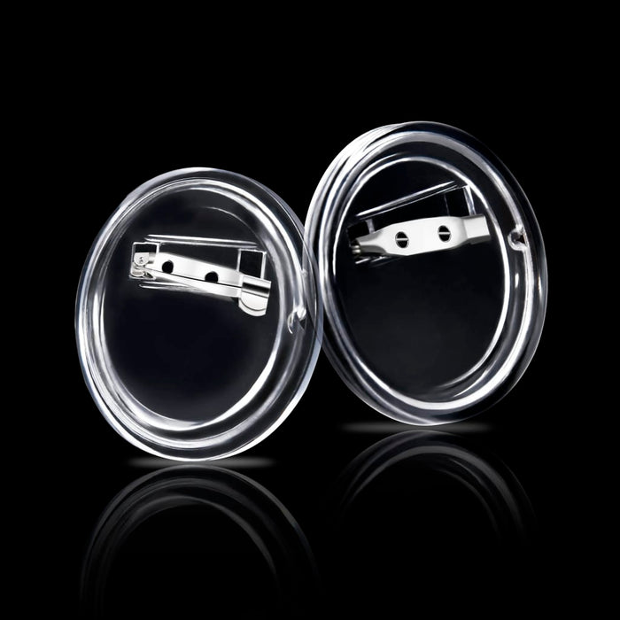 Bottoni per Badge con Spilla 100 Set in Acrilico 44 mm cod mxl 72686