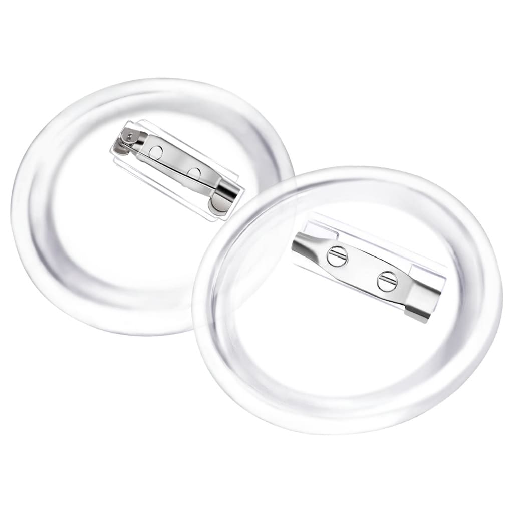 Bottoni per Badge con Spilla 100 Set in Acrilico 37 mm 30162