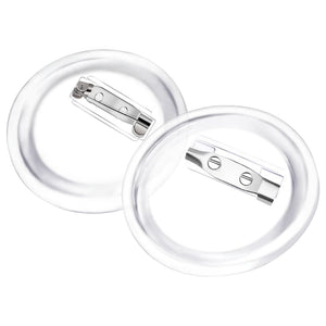 Bottoni per Badge con Spilla 100 Set in Acrilico 37 mm 30162