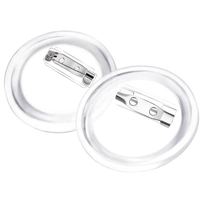 Bottoni per Badge con Spilla 100 Set in Acrilico 37 mm 30162