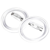 Bottoni per Badge con Spilla 100 Set in Acrilico 37 mm