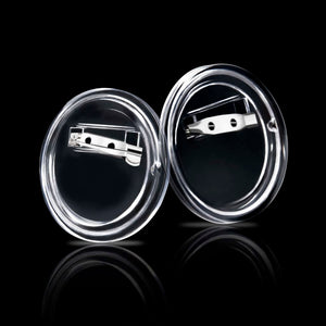 Bottoni per Badge con Spilla 100 Set in Acrilico 37 mm 30162