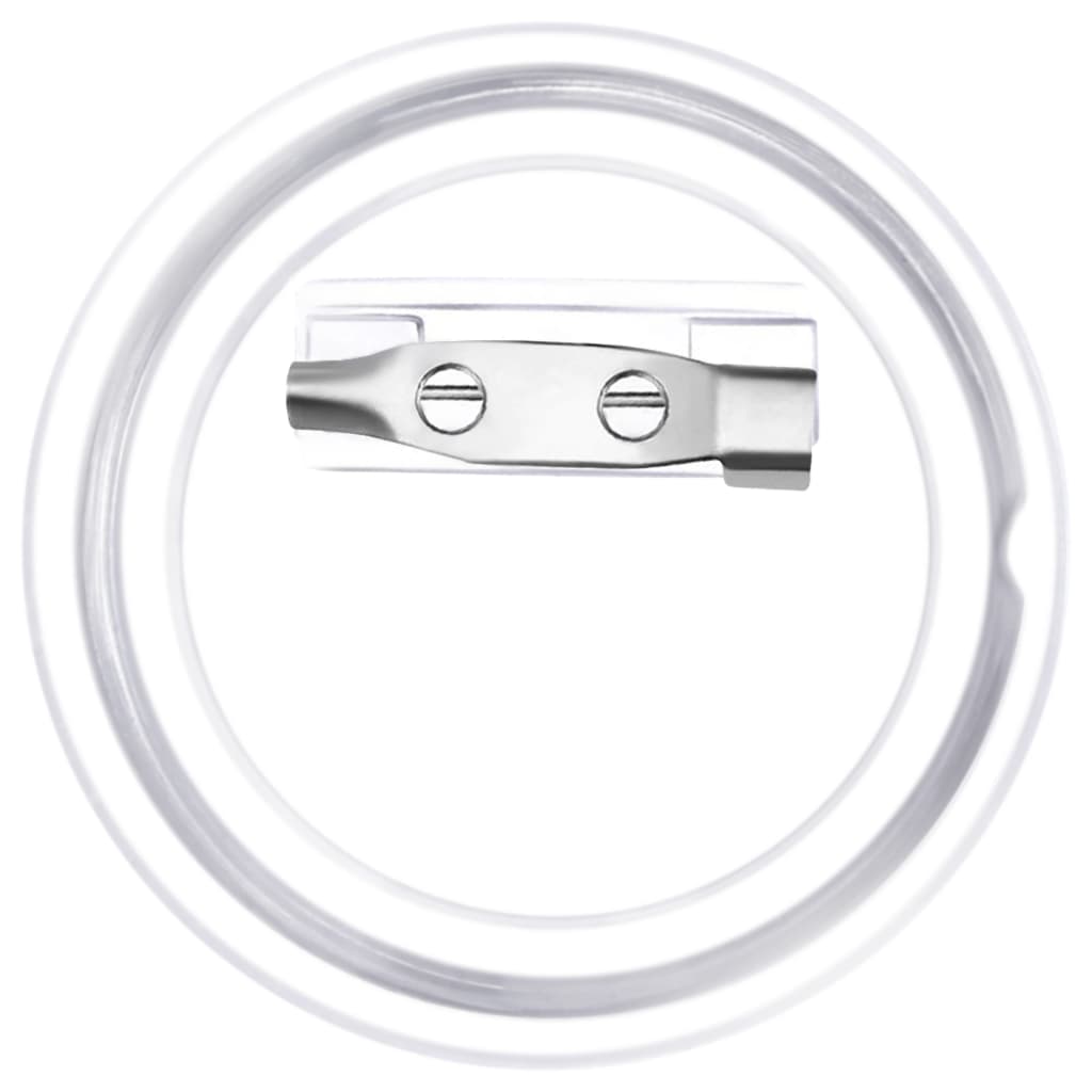 Bottoni per Badge con Spilla 100 Set in Acrilico 37 mm