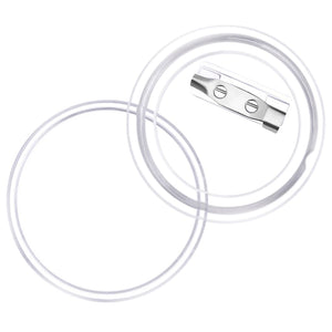 Bottoni per Badge con Spilla 100 Set in Acrilico 37 mm 30162