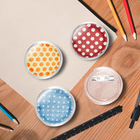 Bottoni per Badge con Spilla 100 Set in Acrilico 37 mm 30162