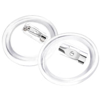 Bottoni per Badge con Spilla 100 Set in Acrilico 25 mm 30163