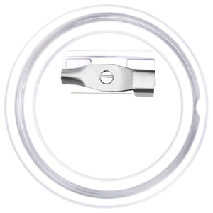 Bottoni per Badge con Spilla 100 Set in Acrilico 25 mm