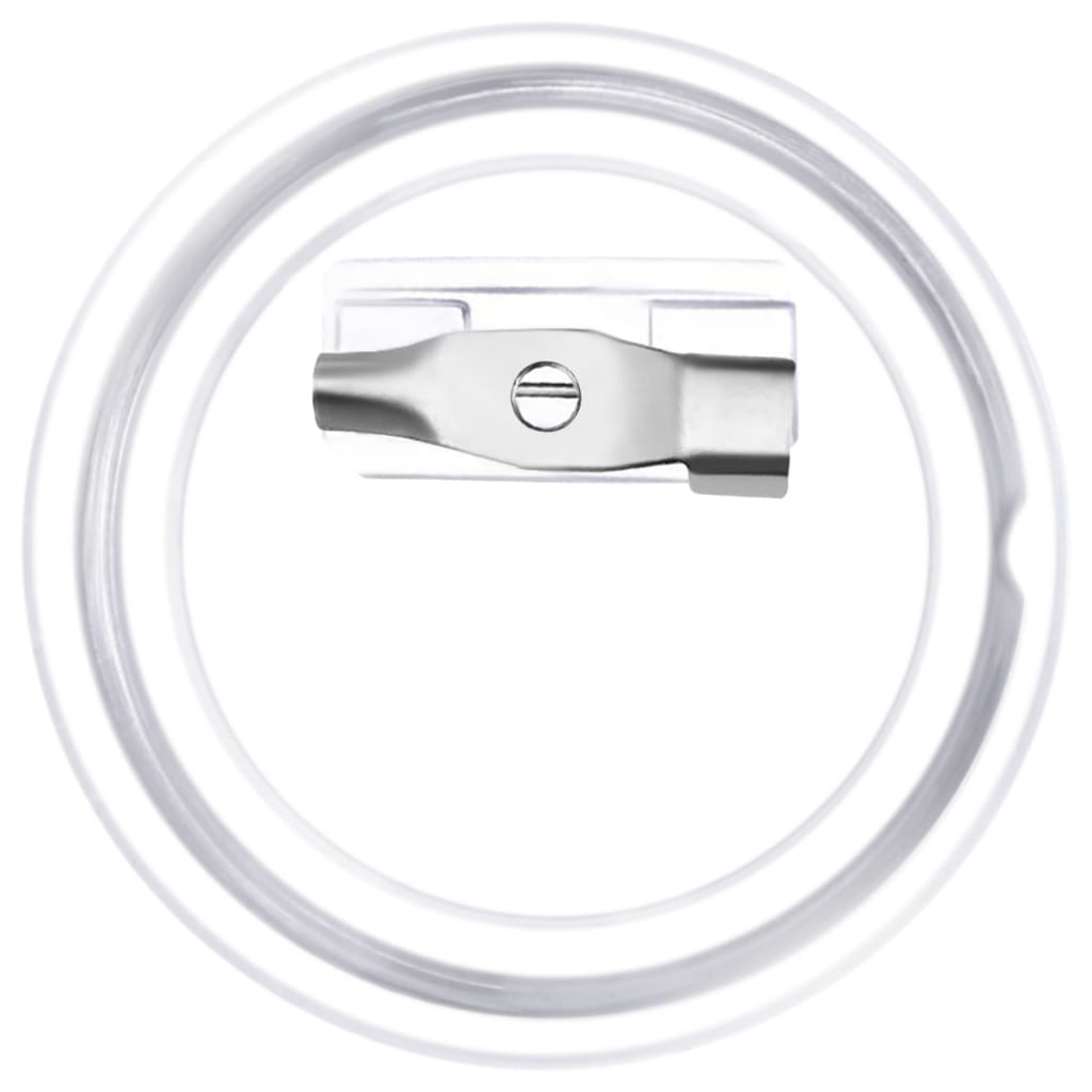 Bottoni per Badge con Spilla 100 Set in Acrilico 25 mm 30163