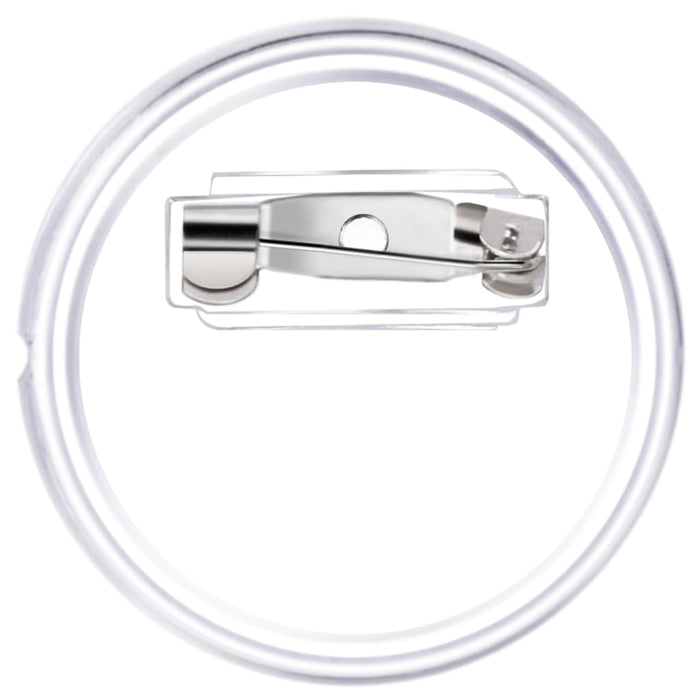 Bottoni per Badge con Spilla 100 Set in Acrilico 25 mm 30163