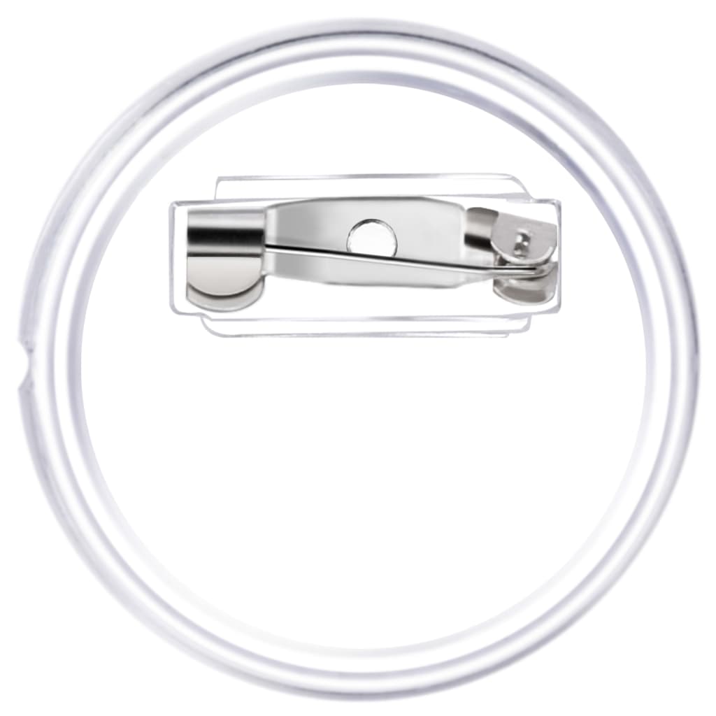 Bottoni per Badge con Spilla 100 Set in Acrilico 25 mm