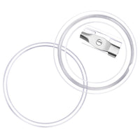 Bottoni per Badge con Spilla 100 Set in Acrilico 25 mm 30163