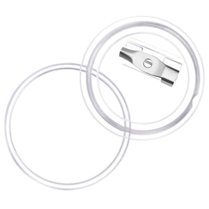 Bottoni per Badge con Spilla 100 Set in Acrilico 25 mm