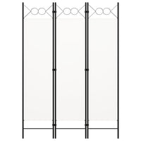 Paravento a 3 Pannelli Bianco 120x180 cm 320699