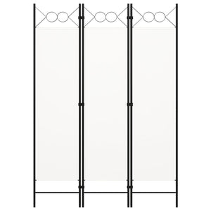 Paravento a 3 Pannelli Bianco 120x180 cm 320699