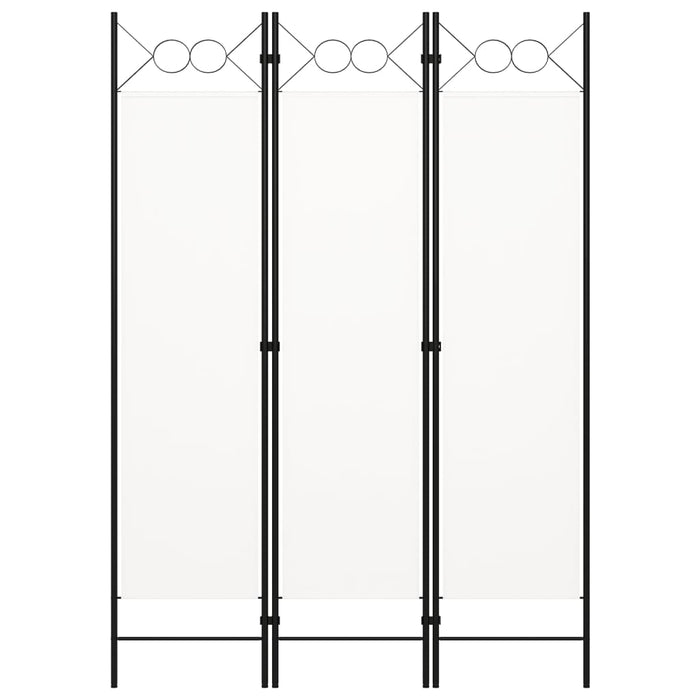 Paravento a 3 Pannelli Bianco 120x180 cm 320699