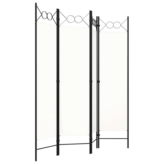 Paravento a 4 Pannelli Bianco 160x180 cm 320706