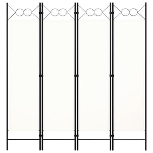 Paravento a 4 Pannelli Bianco 160x180 cm 320706