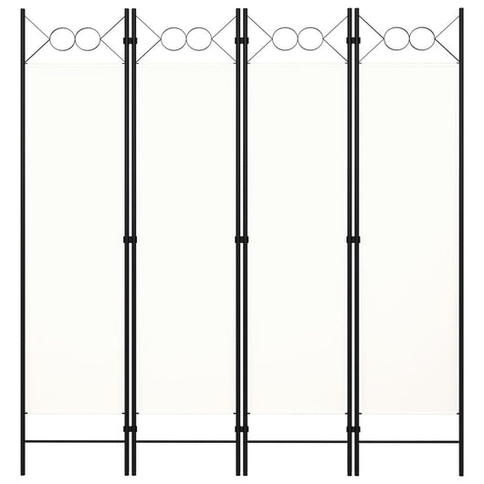 Paravento a 4 Pannelli Bianco 160x180 cm 320706