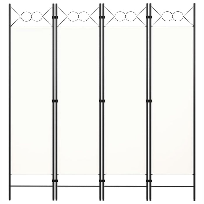 Paravento a 4 Pannelli Bianco 160x180 cm 320706