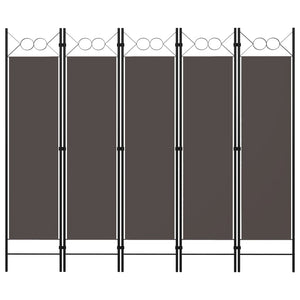 Paravento a 5 Pannelli Antracite 200x180 cm cod mxl 75002